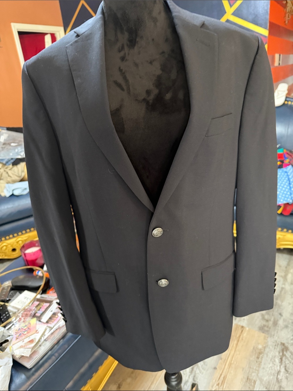 Michael Kors Men's Dark Navy Two-Button Sport Coat